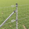 Clôture avec poteau Argenté 0,6 x 25 m Acier 529135529135