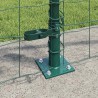Clôture avec poteau Vert 0,8 x 25 m Acier 529161529161