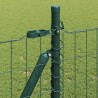 Clôture avec poteau Vert 0,8 x 25 m Acier et PVC 529165529165