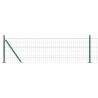 Clôture avec poteau Vert 0,4 x 25 m Acier et PVC 529166529166