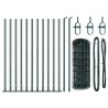 Clôture avec poteau Vert 0,4 x 25 m Acier et PVC 529166529166