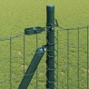 Clôture avec poteau Vert 1 x 25 m Acier et PVC 529168529168