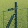 Clôture avec poteau Vert 0,8 x 25 m Acier et PVC 529169529169
