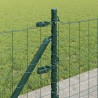 Clôture avec poteau Vert 0,6 x 25 m Acier et PVC 529173529173