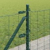 Clôture avec poteau Vert 0,4 x 25 m Acier et PVC 529175529175