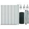 Clôture avec poteau Vert 0,4 x 25 m Acier et PVC 529175529175