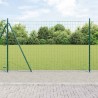Clôture avec poteau Vert 1,2 x 25 m Acier et PVC 529187529187