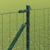 Clôture avec poteau Vert 1,6 x 10 m Acier et PVC 529223529223
