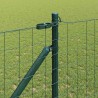 Clôture avec poteau Vert 1 x 25 m Acier 529244529244