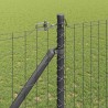 Clôture avec poteau Gris 1,4 x 10 m Acier et PVC 529247529247