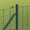 Clôture avec poteau Vert 1 x 10 m Acier 529248529248