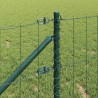 Clôture avec poteau Vert 0,4 x 50 m Acier et PVC 529251529251