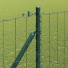 Clôture avec poteau Vert 1,5 x 10 m Acier et PVC 529259529259