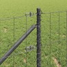 Clôture avec poteau Gris 1 x 10 m Acier 529271529271