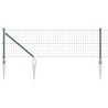 Clôture avec poteau Vert 0,4 x 10 m Acier et PVC 529296529296