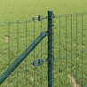Clôture avec poteau Vert 0,8 x 10 m Acier et PVC 529312529312