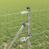 Clôture avec poteau Argenté 0,6 x 50 m Acier et PVC 529370529370