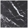 Dessus de table noir 50x50 cm 6 mm verre trempé design marbre 529397529397