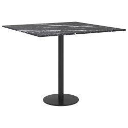 Dessus de table noir 50x50 cm 6 mm verre trempé design marbre 529397529397