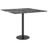 Dessus de table noir 50x50 cm 6 mm verre trempé design marbre 529397529397