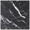 Dessus de table noir 80x80 cm 6 mm verre trempé design marbre 529402529402