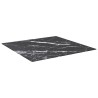 Dessus de table noir 80x80 cm 6 mm verre trempé design marbre 529402529402