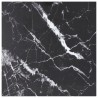 Dessus de table noir 60x60 cm 6 mm verre trempé design marbre 529404529404
