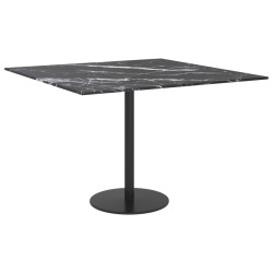 Dessus de table noir 60x60 cm 6 mm verre trempé design marbre 529404529404