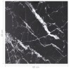 Dessus de table noir 60x60 cm 6 mm verre trempé design marbre 529404529404