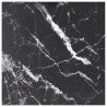 Dessus de table noir 40x40 cm 6 mm verre trempé design marbre 529407529407