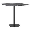 Dessus de table noir 40x40 cm 6 mm verre trempé design marbre 529407529407