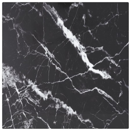 Dessus de table noir 30x30 cm 6 mm verre trempé design marbre 529410529410