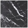 Dessus de table noir 30x30 cm 6 mm verre trempé design marbre 529410529410