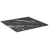 Dessus de table noir 30x30 cm 6 mm verre trempé design marbre 529410529410
