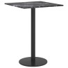 Dessus de table noir 30x30 cm 6 mm verre trempé design marbre 529410529410