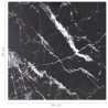 Dessus de table noir 30x30 cm 6 mm verre trempé design marbre 529410529410