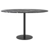 Dessus de table noir Ø70x0,8cm verre trempé avec design marbre 529416529416