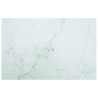 Dessus de table blanc 100x62 cm 8 mm verre trempé design marbre 529432529432