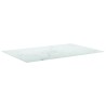 Dessus de table blanc 100x62 cm 8 mm verre trempé design marbre 529432529432