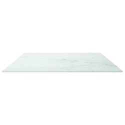 Dessus de table blanc 100x62 cm 8 mm verre trempé design marbre 529432529432