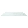 Dessus de table blanc 100x62 cm 8 mm verre trempé design marbre 529432529432