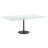 Dessus de table blanc 100x62 cm 8 mm verre trempé design marbre 529432529432