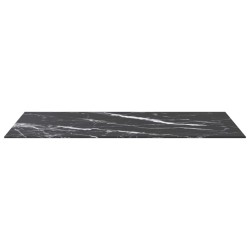 Dessus de table noir 100x50 cm 6 mm verre trempé design marbre 529434529434