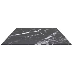 Dessus de table noir 100x50 cm 6 mm verre trempé design marbre 529434529434