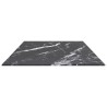 Dessus de table noir 100x50 cm 6 mm verre trempé design marbre 529434529434