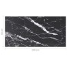 Dessus de table noir 100x50 cm 6 mm verre trempé design marbre 529434529434
