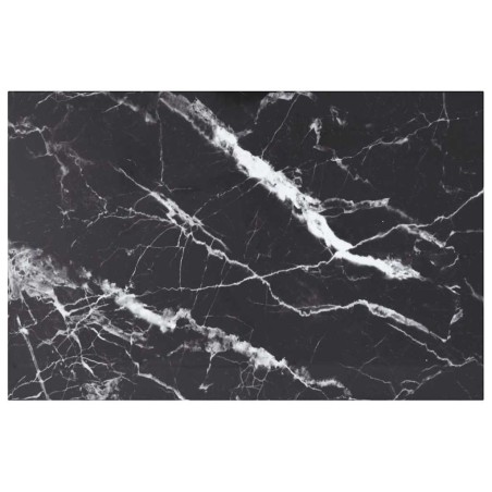 Dessus de table noir 100x62 cm 8 mm verre trempé design marbre 529435529435