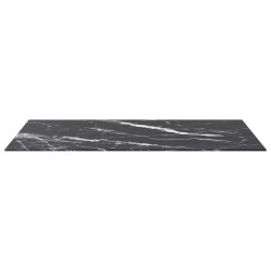 Dessus de table noir 100x62 cm 8 mm verre trempé design marbre 529435529435