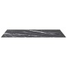 Dessus de table noir 100x62 cm 8 mm verre trempé design marbre 529435529435