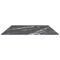 Dessus de table noir 100x62 cm 8 mm verre trempé design marbre 529435529435